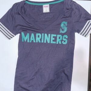 PINK VS MLB Seattle Mariners V-Neck Tee